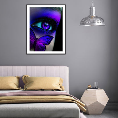 Butterfly Eyes - Full Round Drill Diamond Painting 40*50CM