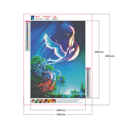 Air Phoenix - Full Round Drill Diamond Painting 30*40CM