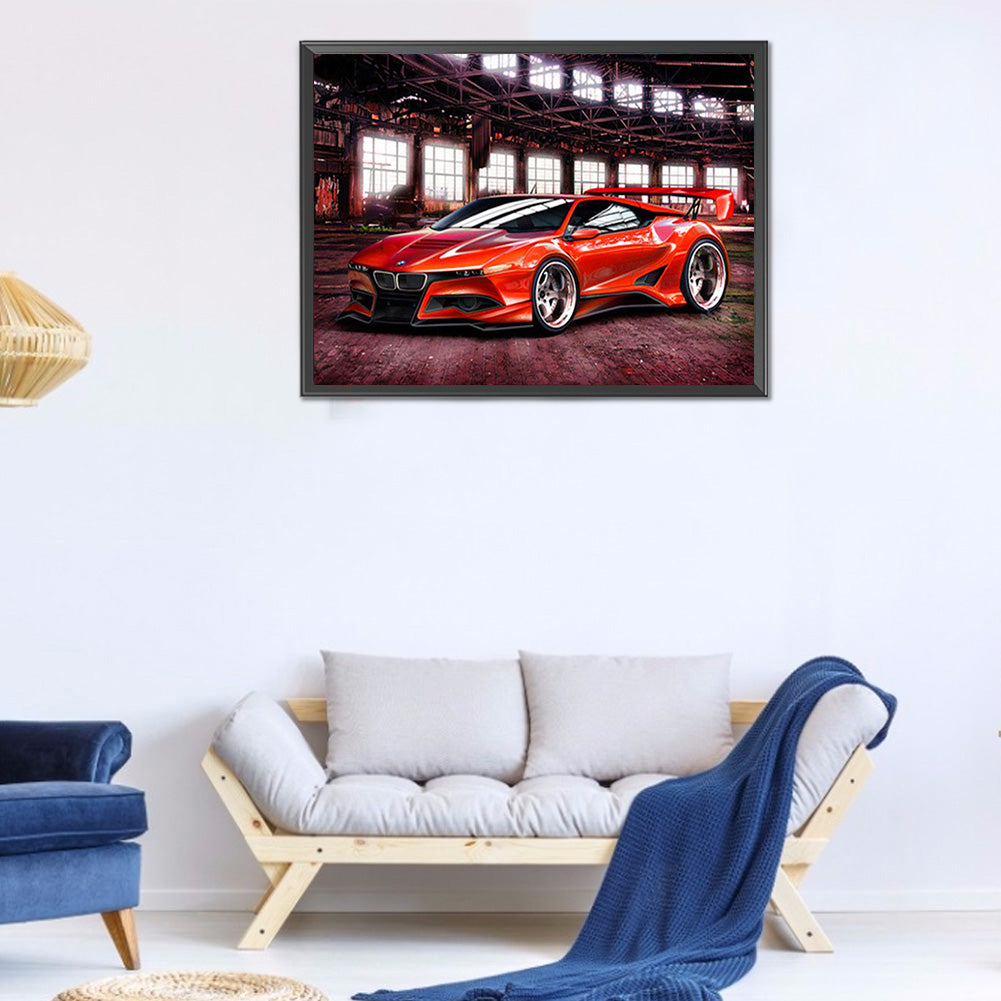 Car - Full Round Drill Diamond Painting 40*30CM