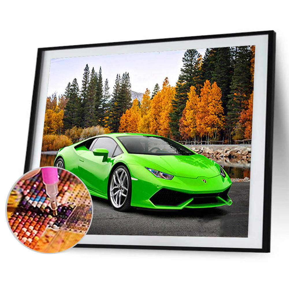 Car - Full Round Drill Diamond Painting 40*30CM