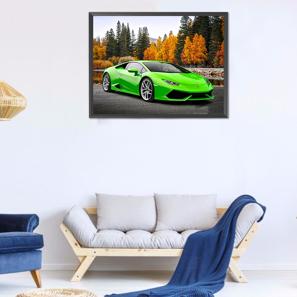 Car - Full Round Drill Diamond Painting 40*30CM