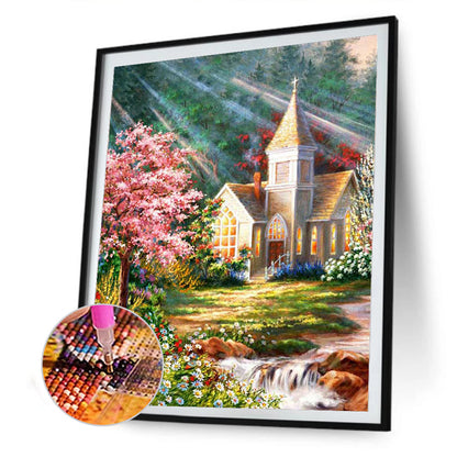 Countryside Scenery - Full Round Drill Diamond Painting 30*40CM