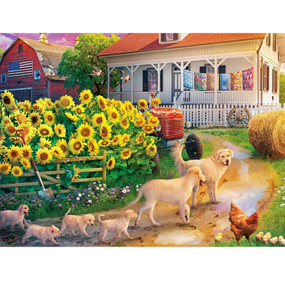 Landscape Animals - Full Round Drill Diamond Painting 40*30CM