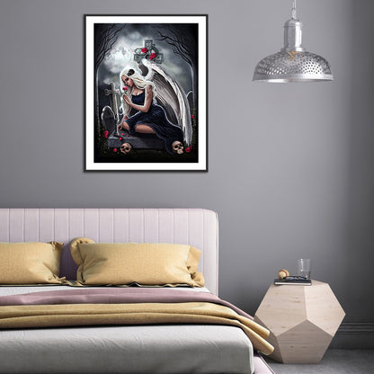 Skull Beauty - Full Square Drill Diamond Painting 50*60CM