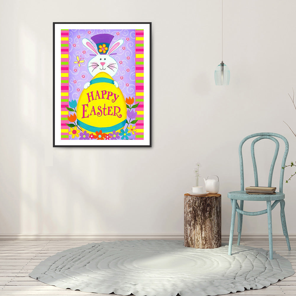 Easter Bunny - Full Round Drill Diamond Painting 30*40CM
