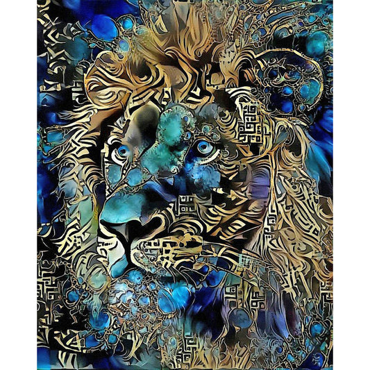 Lion Animal - Full Round Drill Diamond Painting 40*50CM