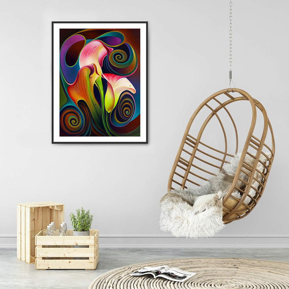 Calla Lily - Full Round Drill Diamond Painting 30*40CM