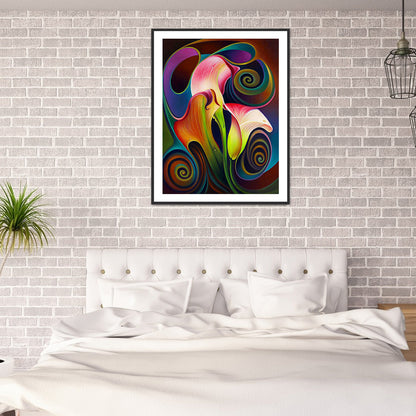 Calla Lily - Full Round Drill Diamond Painting 30*40CM