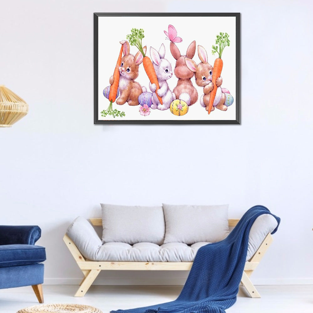 Bunny - Full Round Drill Diamond Painting 60*50CM