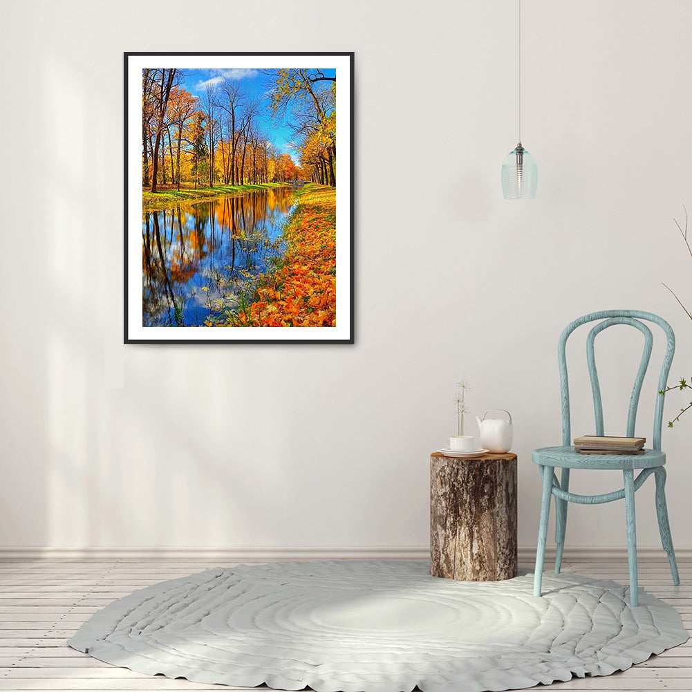 Building Landscape - Full Round Drill Diamond Painting 30*40CM