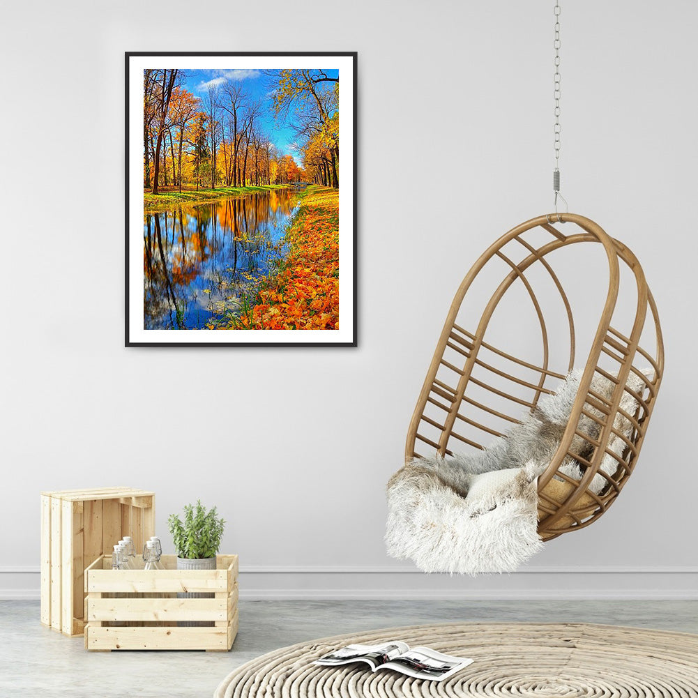 Building Landscape - Full Round Drill Diamond Painting 30*40CM