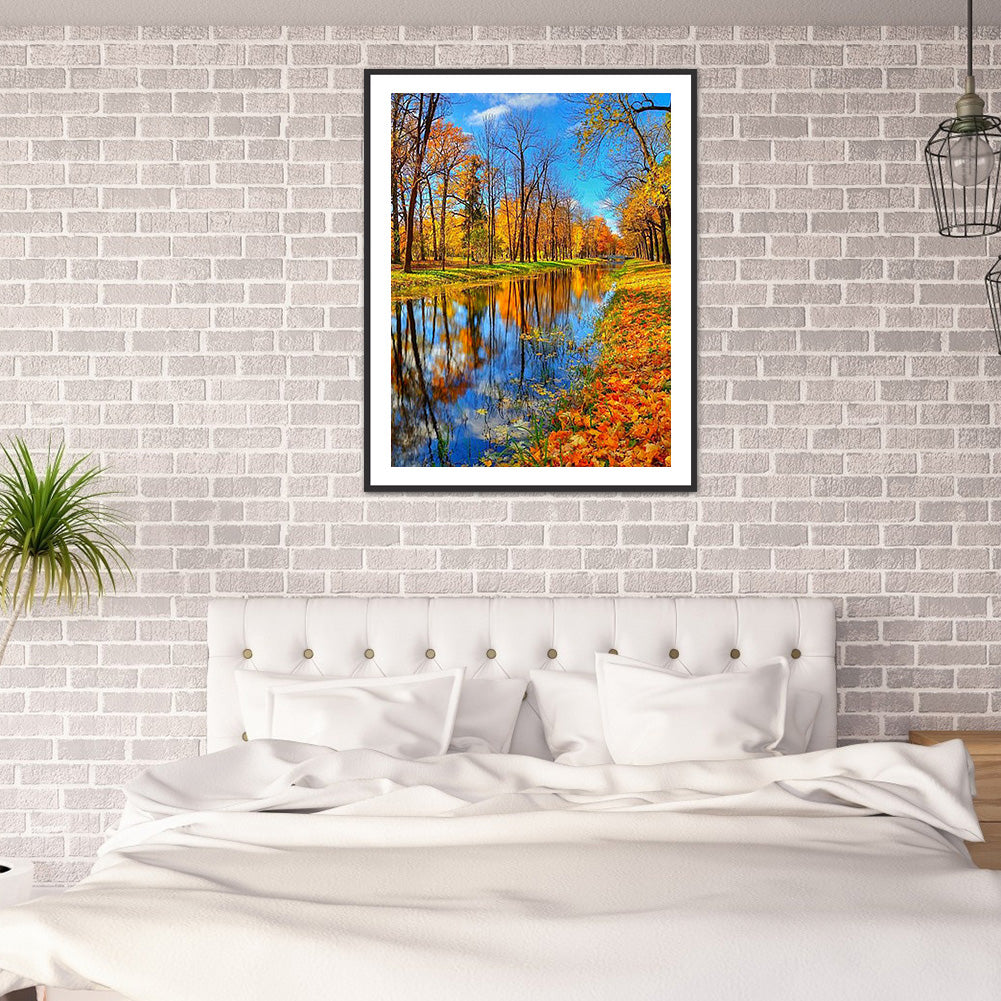 Building Landscape - Full Round Drill Diamond Painting 30*40CM