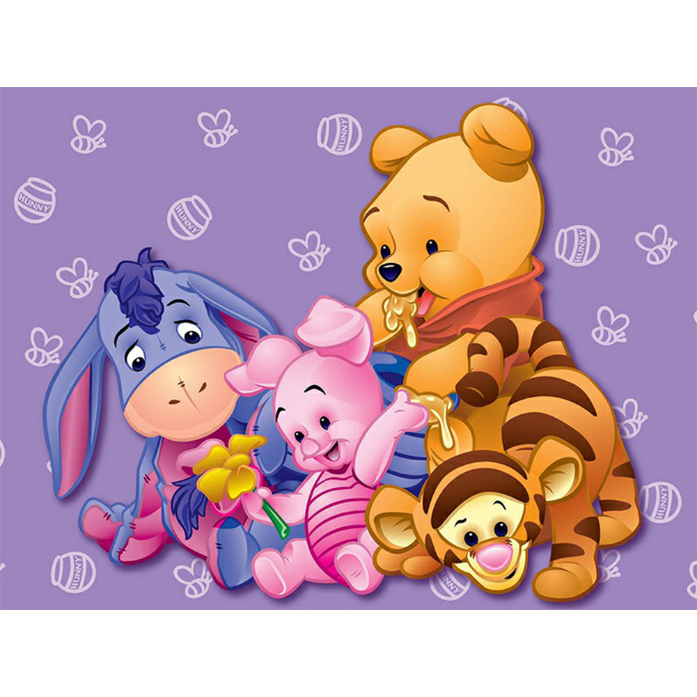 Cartoon Bear - Full Round Drill Diamond Painting 40*30CM