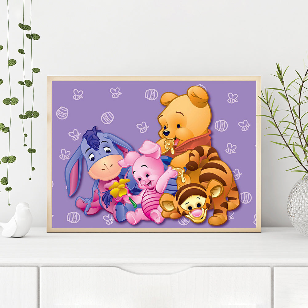 Cartoon Bear - Full Round Drill Diamond Painting 40*30CM