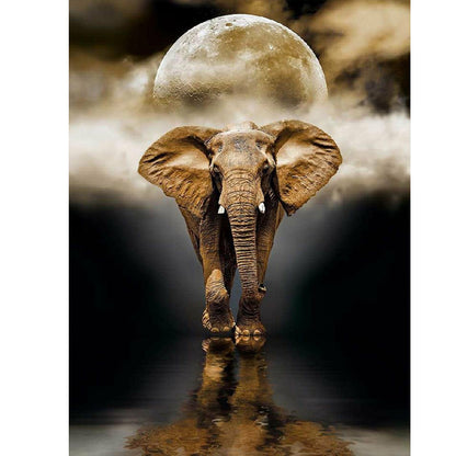 Elephant - Full Round Drill Diamond Painting 50*60CM