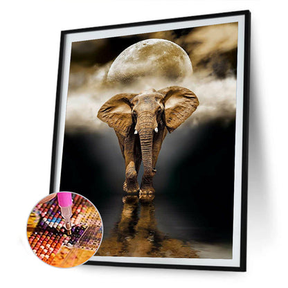 Elephant - Full Round Drill Diamond Painting 50*60CM