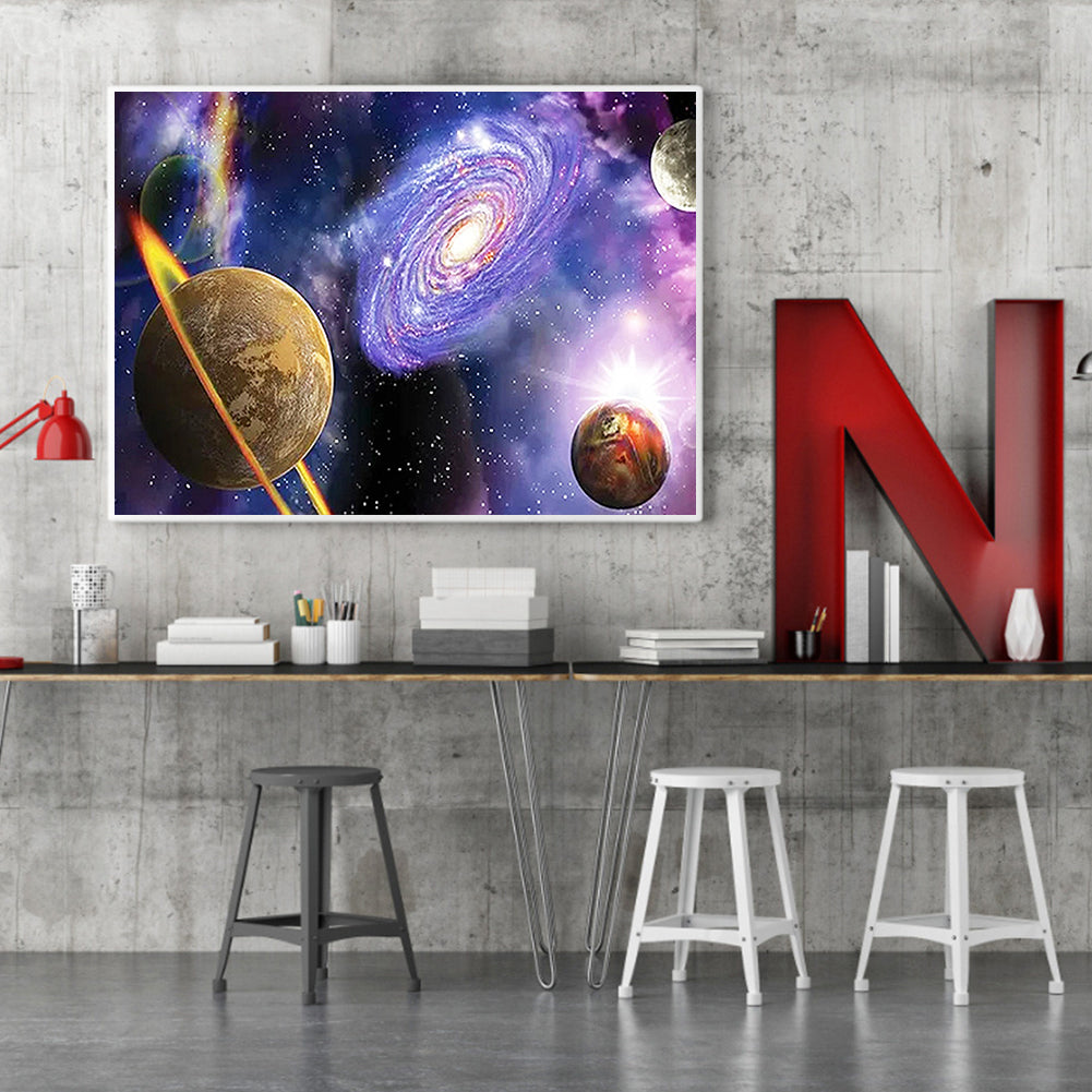 Cosmic Galaxy - Full Round Drill Diamond Painting 60*50CM