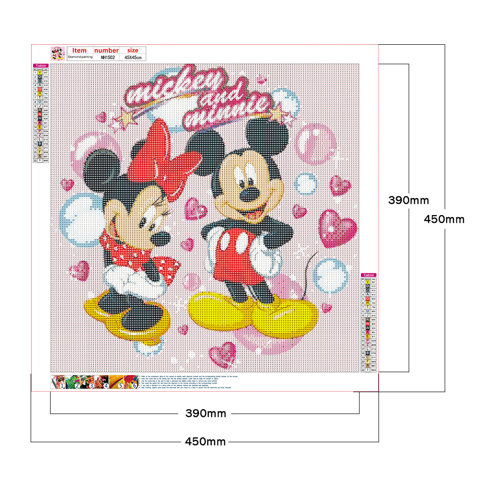 Mickey Mouse - Full Round Drill Diamond Painting 45*45CM