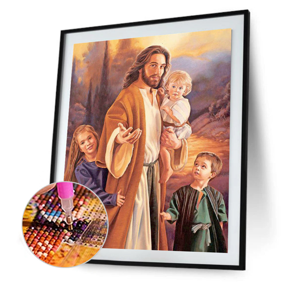 Jesus - Full Round Drill Diamond Painting 30*40CM