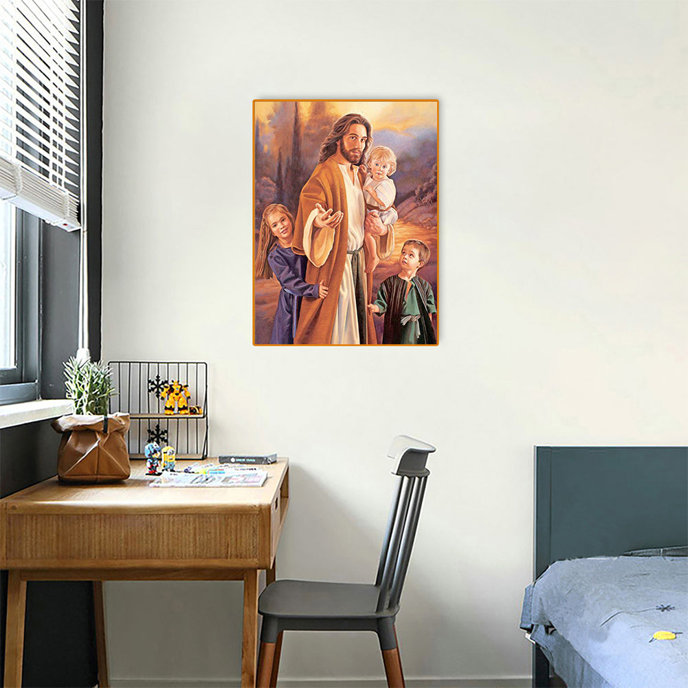 Jesus - Full Round Drill Diamond Painting 30*40CM