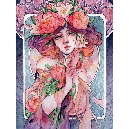 Beauty - Full Round Drill Diamond Painting 30*40CM