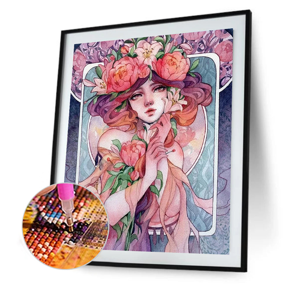 Beauty - Full Round Drill Diamond Painting 30*40CM