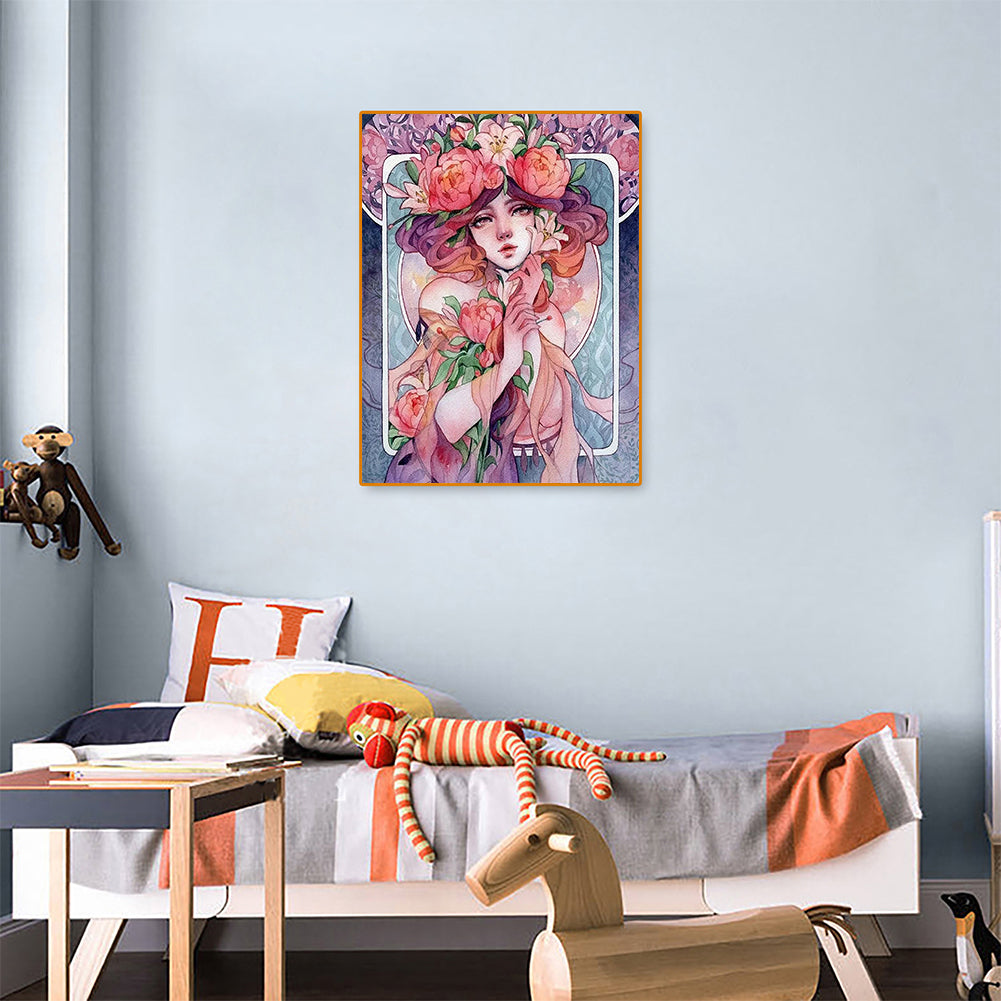 Beauty - Full Round Drill Diamond Painting 30*40CM