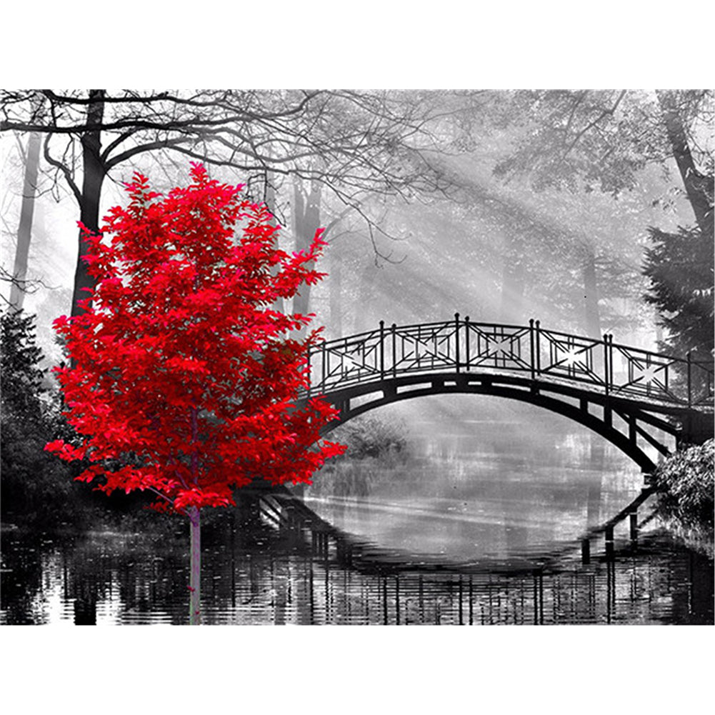 A Touch Of Red - Full Round Drill Diamond Painting 40*30CM