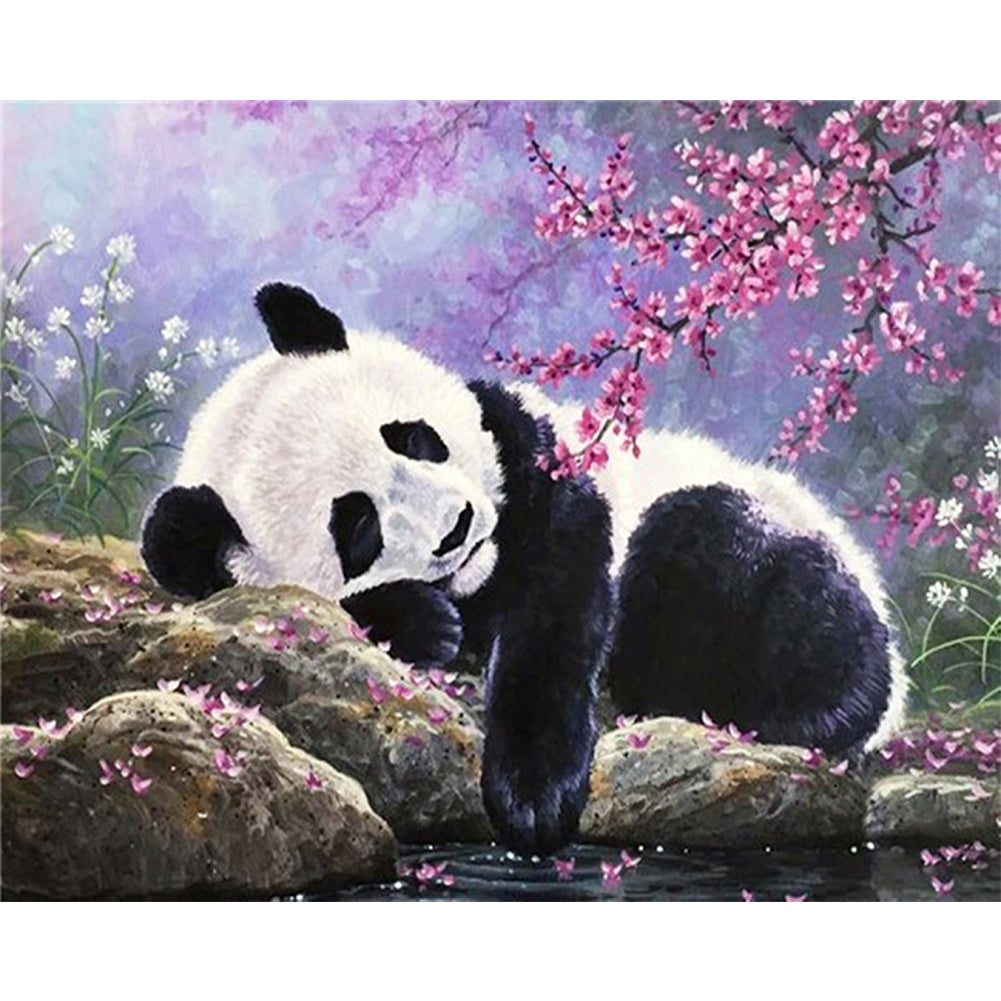 Forest Panda - Full Round Drill Diamond Painting 50*40CM
