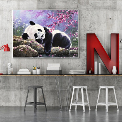 Forest Panda - Full Round Drill Diamond Painting 50*40CM