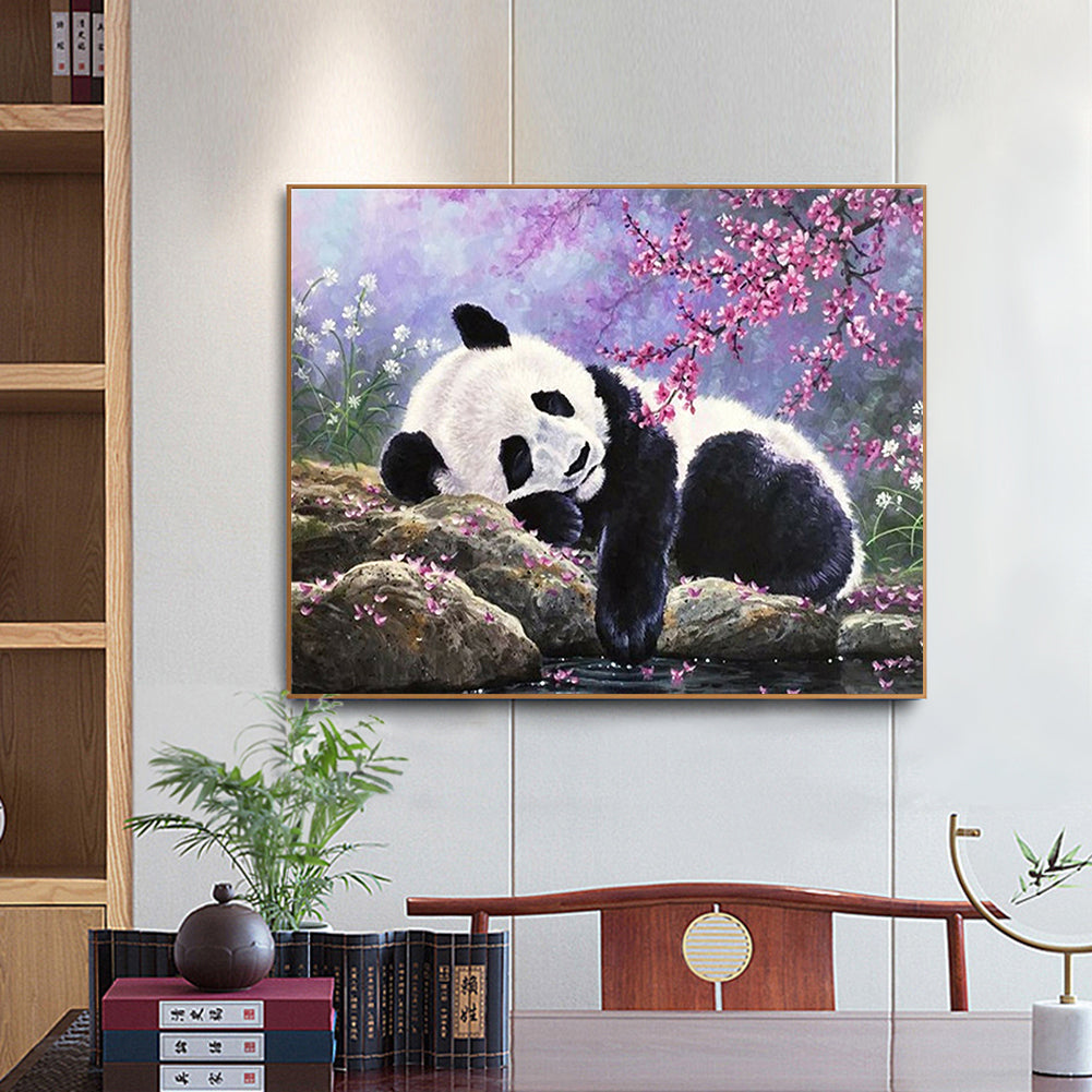 Forest Panda - Full Round Drill Diamond Painting 50*40CM