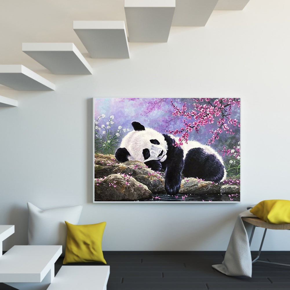 Forest Panda - Full Round Drill Diamond Painting 50*40CM