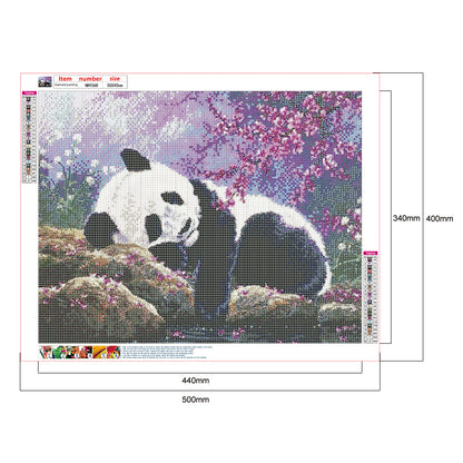 Forest Panda - Full Round Drill Diamond Painting 50*40CM