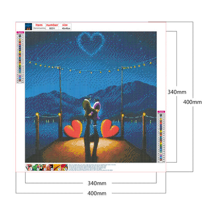 Couple - Full Round Drill Diamond Painting 40*40CM