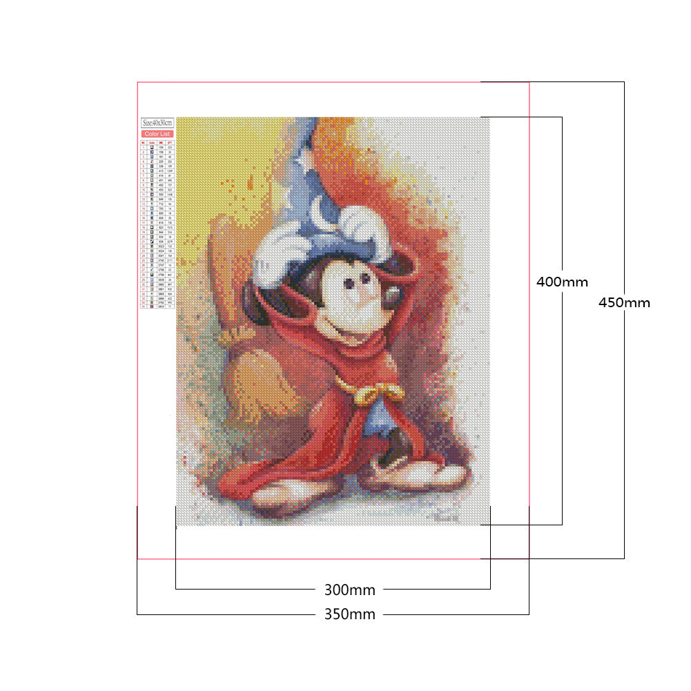 Mickey Mouse - Full Square Drill Diamond Painting 30*40CM