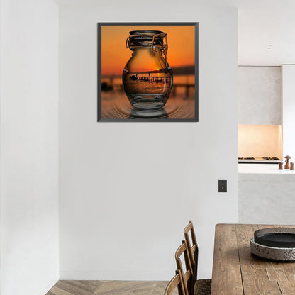 Sunset Cup - Full Round Drill Diamond Painting 30*30CM