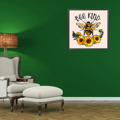 Astro Bee - Full Round Drill Diamond Painting 30*30CM