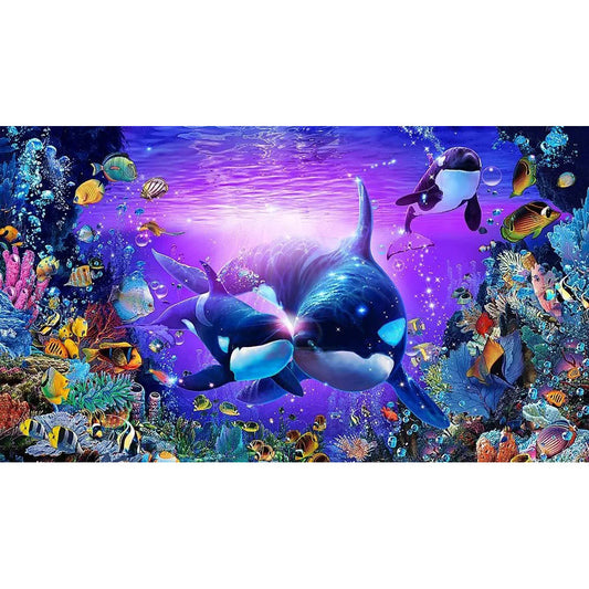 Underwater World - Full Round Drill Diamond Painting 70*40CM