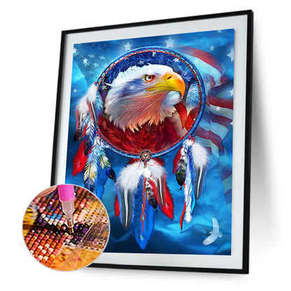 Flag Eagle - Full Round Drill Diamond Painting 40*50CM