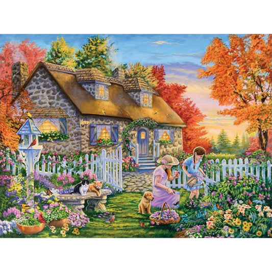 House Scenery - Full Round Drill Diamond Painting 40*30CM