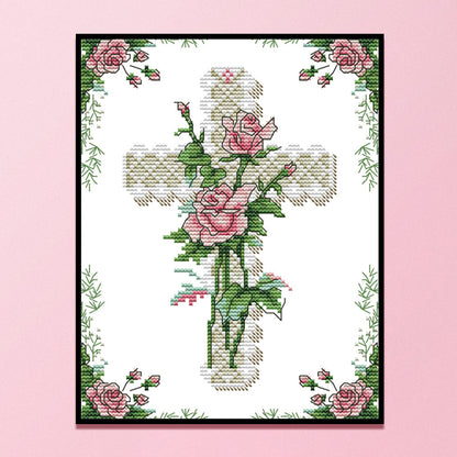 Heart Of Rose - 11CT Counted Cross Stitch 26*35CM