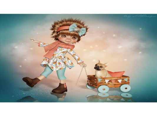 Baby - Full Round Drill Diamond Painting 50*40CM