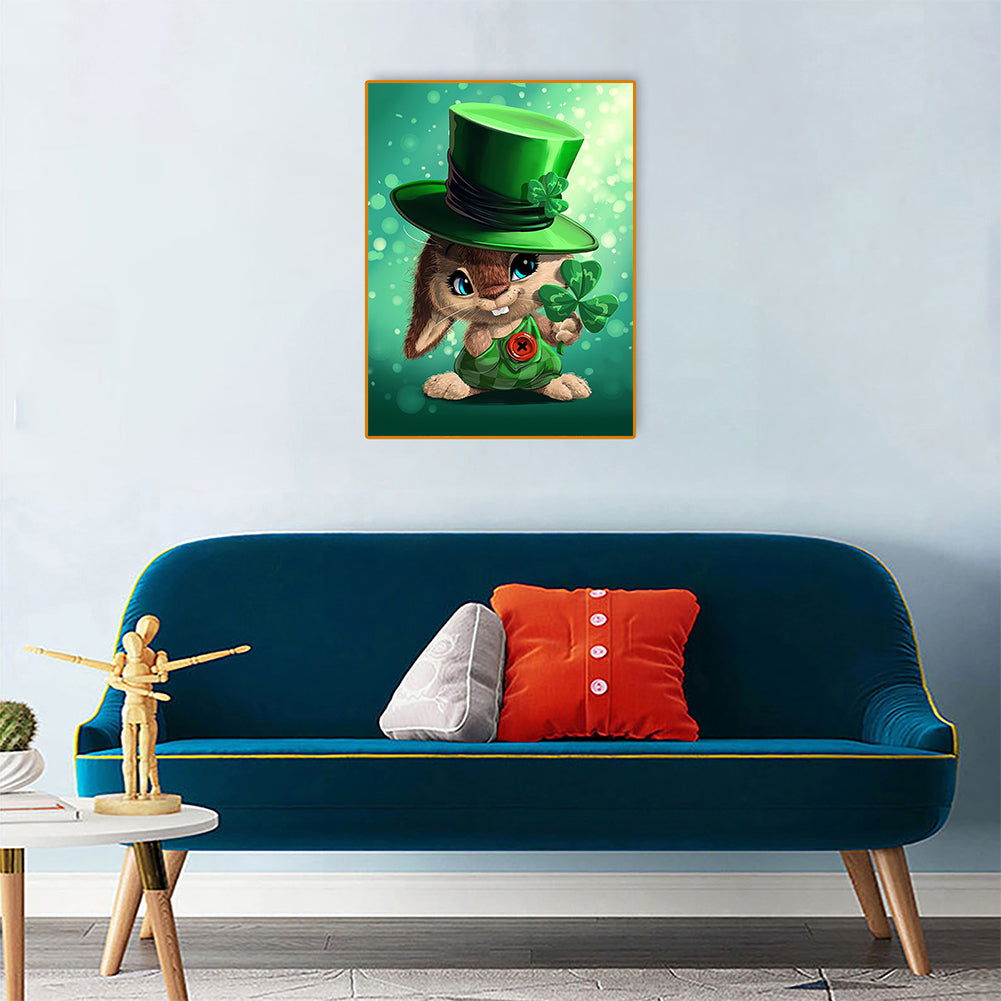 Rabbit - Full Round Drill Diamond Painting 30*40CM