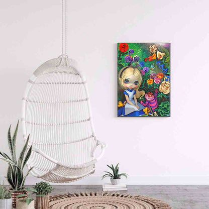 Big Eye Doll - 11CT Stamped Cross Stitch 40*50CM