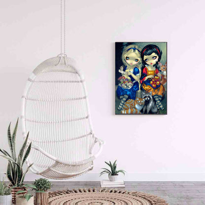 Big Eye Doll - 11CT Stamped Cross Stitch 40*50CM