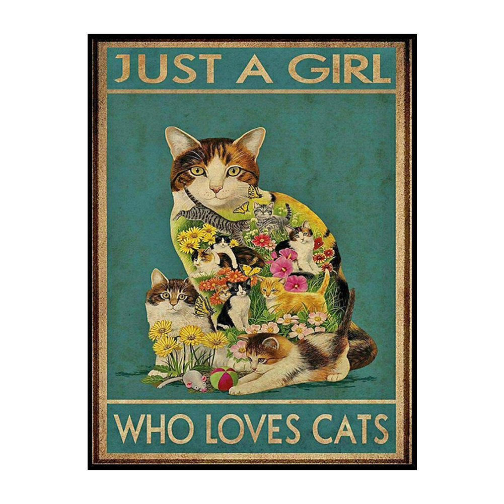 Cats - 11CT Stamped Cross Stitch 45*60CM