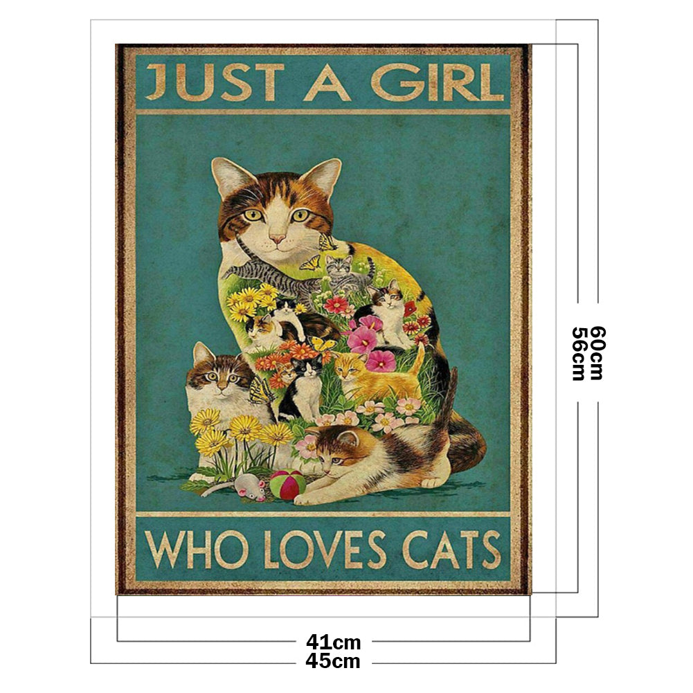 Cats - 11CT Stamped Cross Stitch 45*60CM