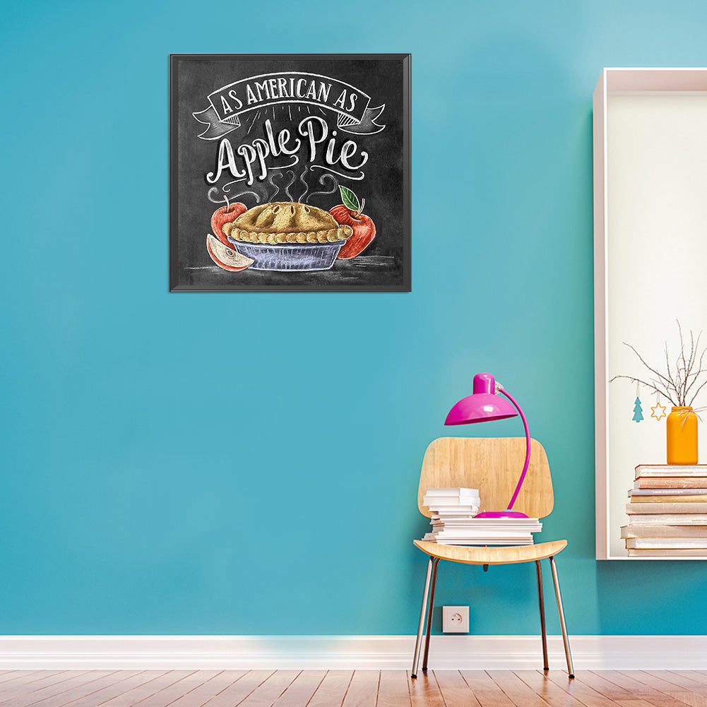 Chalkboard Drawing - Full Round Drill Diamond Painting 30*30CM