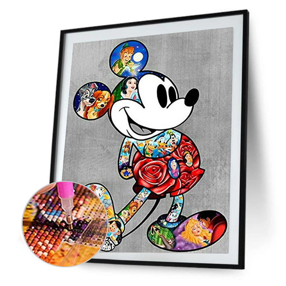 Mickey Mouse - Full Round Drill Diamond Painting 30*40CM