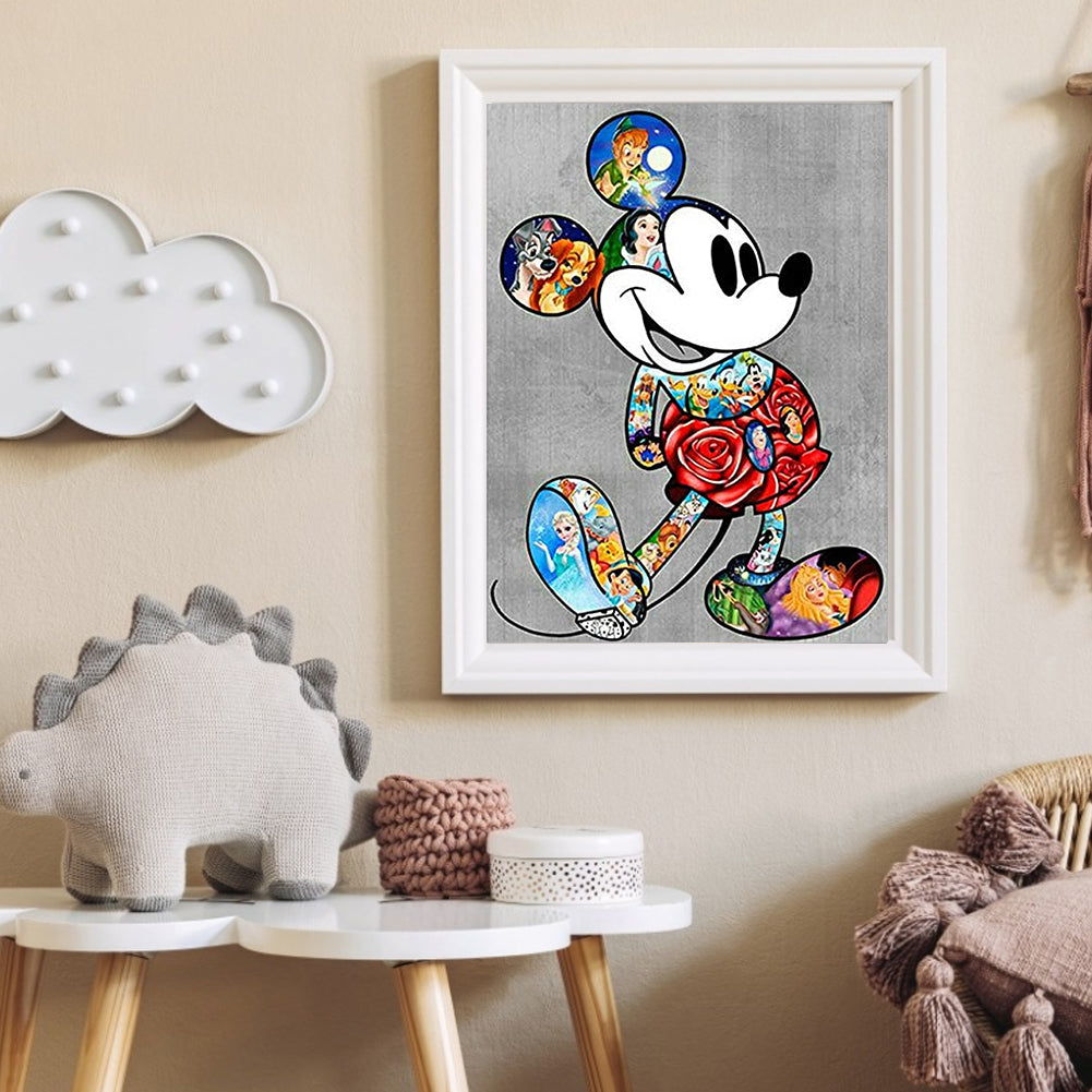 Mickey Mouse - Full Round Drill Diamond Painting 30*40CM